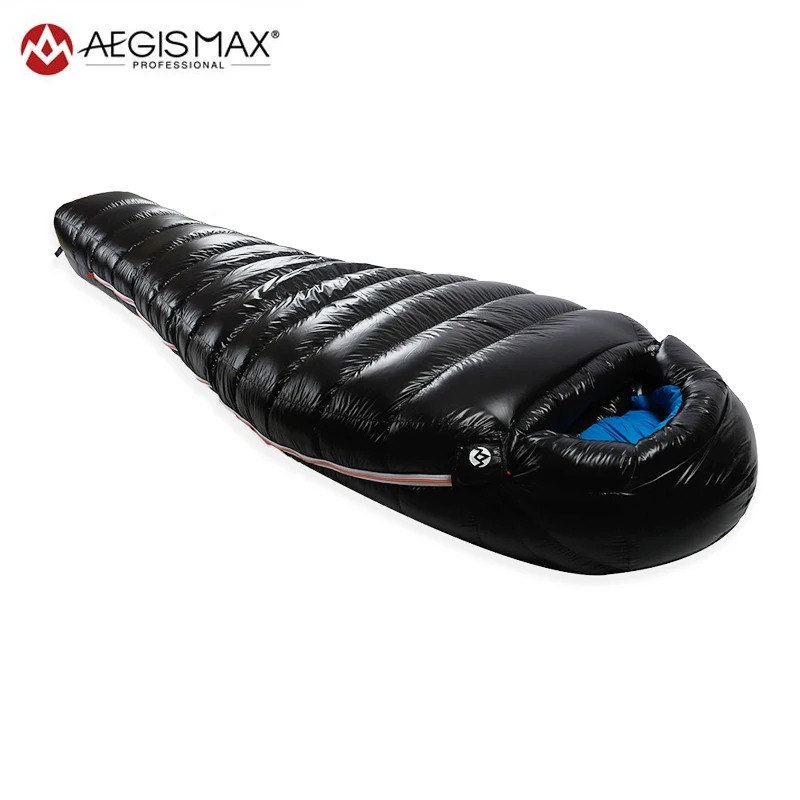 AEGISMAX D1 D2 90% белый утиный пух, спальный мешок для мам, для улицы, кемпинга, Сверхлегкий удлиненный зимний теплый спальный мешок для взрослых 650FP