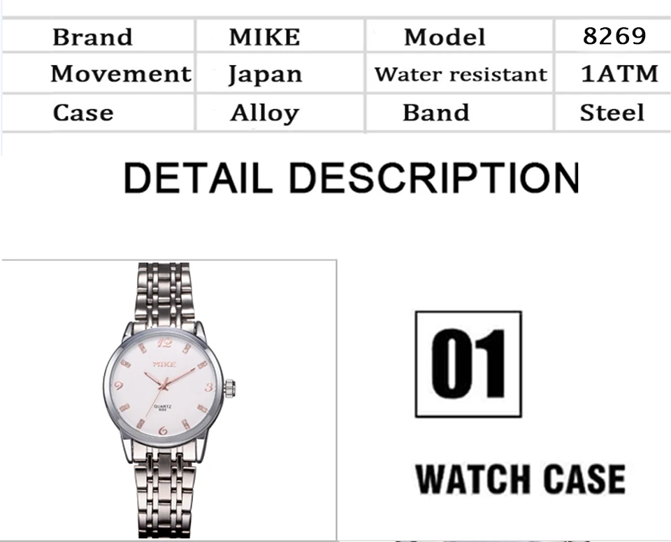 Mike часы, антикварные мужские часы, наручные часы для женщин, водонепроницаемые часы erkek kol saatleri relojes mujer montres home uhren