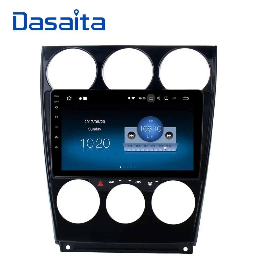 Dasaita 9 &quotAndroid 8 1 Автомобильный gps плеер Navi для мазда 6 2006 2013 с 2G + 16G четырехъядерный
