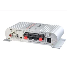 De Calidad Superior Mini Hi-Fi Audio Estéreo Amplificador 12 V 20 W X2 RMS Amp para el Hogar o el Coche Blanco