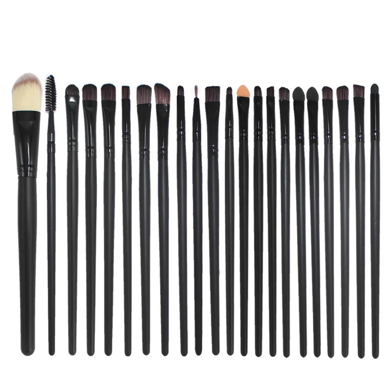 

Wood Makeup Brushes Set Powder Eyebrow Eyeshadow Eyes Blending Professional Make Up Brushes Cosmetics Soft Synthetic Tools