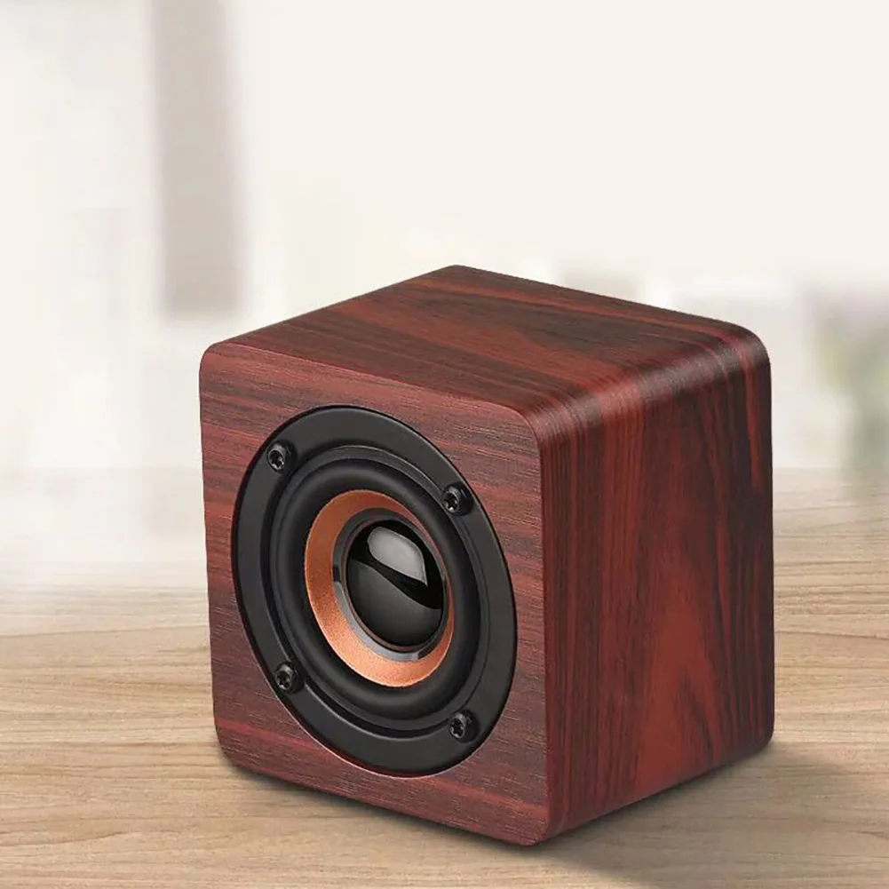 Q1 мини портативный деревянный Bluetooth динамик сабвуфер для смартфона планшета