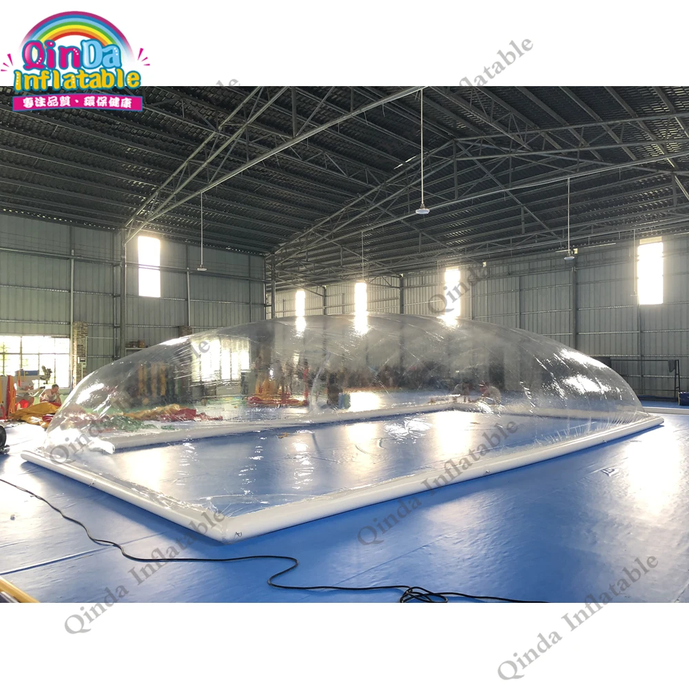 transparent inflatable pool