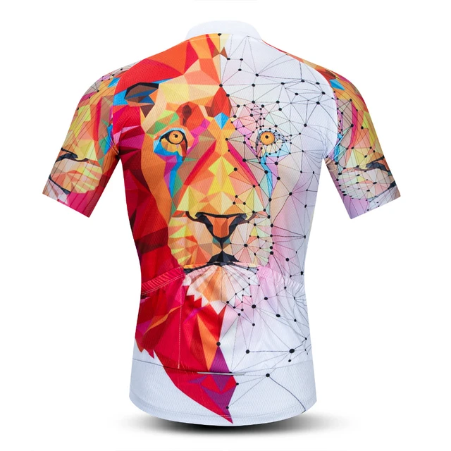 Camiseta deportiva de manga corta para hombre, maillot ideal para ciclismo  de montaña, MTB, motocross, para el verano, con león 3D - AliExpress