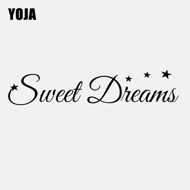 

YOJA 100CM*20.6CM Sweet Dreams starsFor Baby Kids Room Wall Decal PVC Wall Sticker W1-015