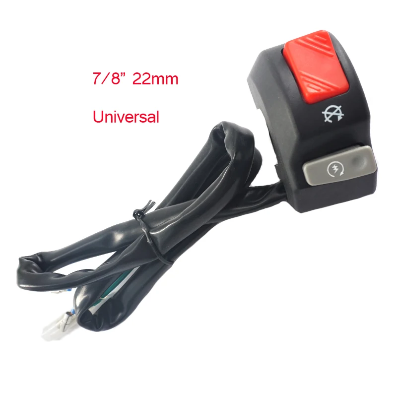 Chaves da Motocicleta Interruptor de Controle Perigo de Freio Luz de Nevoeiro em Off em Liga de Alumínio Bozxrx Guiador Farol Interruptor Duplo 22mm 7 High Quality Automóveis e motos