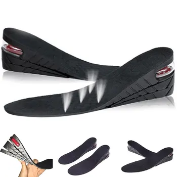 

1-4 Layers Men Women Shoes Pads Stealth Adjustable Increased Insoles Increase Height Insole Black Air Cushion Lift Pads Heel