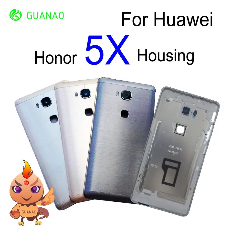 

Hua wei Honor GR5 5X Back Battery Cover Rear Door Housing Case With Side Volume Power Button for Huawei Honor 5X Battery Cover