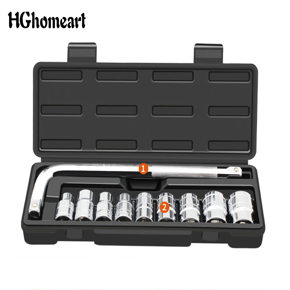 

HGhomeart Multitool Car Repair Tool Spanners Socket Set Hand Tool Set Includes Wrench and Ratchet Set Great for The Home Garage
