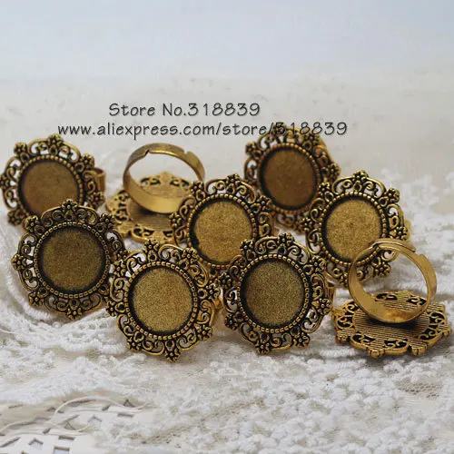 Buy Filigree Adjustable Ring Bases 15mm Blanks