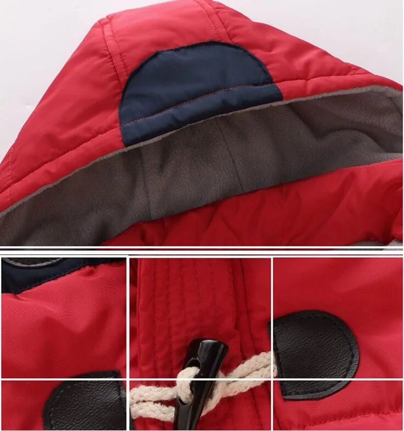 COOTELILI Thicken Kids Winter Jacket For Boys Girls Vest School Velvet Children Outerwear & Coats British Style Warm Jacket (3)
