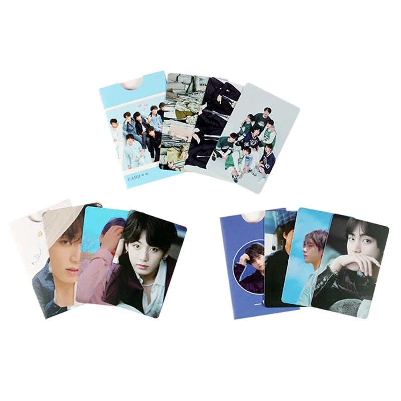 

3pcs/set K-POP Bangtan Boys Album Photo Card Double-sided Matte PVC Cards Self Made LOMO Card Photocard