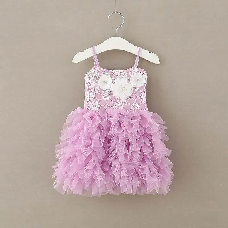 Buy Summer New Baby Girls Fashion Dresses Lace Flower