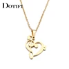 DOTIFI Stainless Steel Necklace Music Symbol Heart Of Treble And Bass Clefs Infinity Love Charm Pendant Necklaces Unisex Jewelry ► Photo 2/5