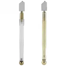 Metal Handle Straight Head Glass Cutter Glass Bottle Cutter Glass Tiles Mirror Cutting Tools