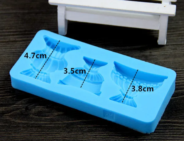 1pc Pots Fondant Cake Decorative Accessories Flower Silicone Resin Molds Cake Tools Pastry Kitchen Baking Accessories FM373
