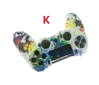 

ChengChengDianWan 5pcs Camouflage Camo Silicone Rubber Soft sleeve Skin Grip Cover Case Protector For PS4 Pro Slim Controller