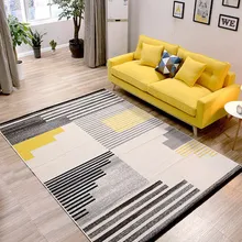 Простой современный журнальный столик для гостиной, прикроватный ковер для спальни, покрывало с геометрическим рисунком, прямоугольный домашний журнальный коврик