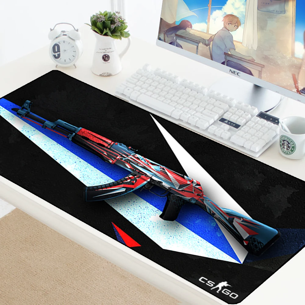  Large Gaming Mouse Pad CSGO Gamer Locking Edge Rubber Keyboard Mice Mouse PC Mat Gaming Grande Desk