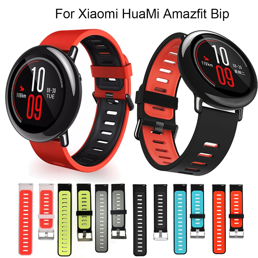 

For amazfit acessorios Sport Silicone Wrist Strap for Xiaomi Huami Amazfit PACE Smart Watch Replacement Band Smartwatch correa