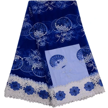 

New Arrivals 2018 Embroidered Net Lace Fabric For Wedding Dress Hot Sale African French Guipure Beaded Lace Fabric Dress 1101B