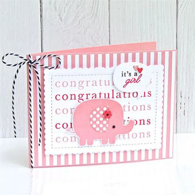 

GJCrafts Elephant Animal Dies Metal Cutting Dies for Scrapbooking 2019 New Cutting Dies DIY Album Card Making Decor Paper Craft