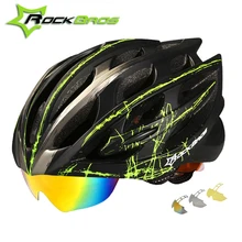 ROCKBROS Cycling Helmet 2018 Integrally-molded Road MTB Bike Helmet 32 Air Vents 3 Lens Bicycle Helmet Men Women Casque Velo