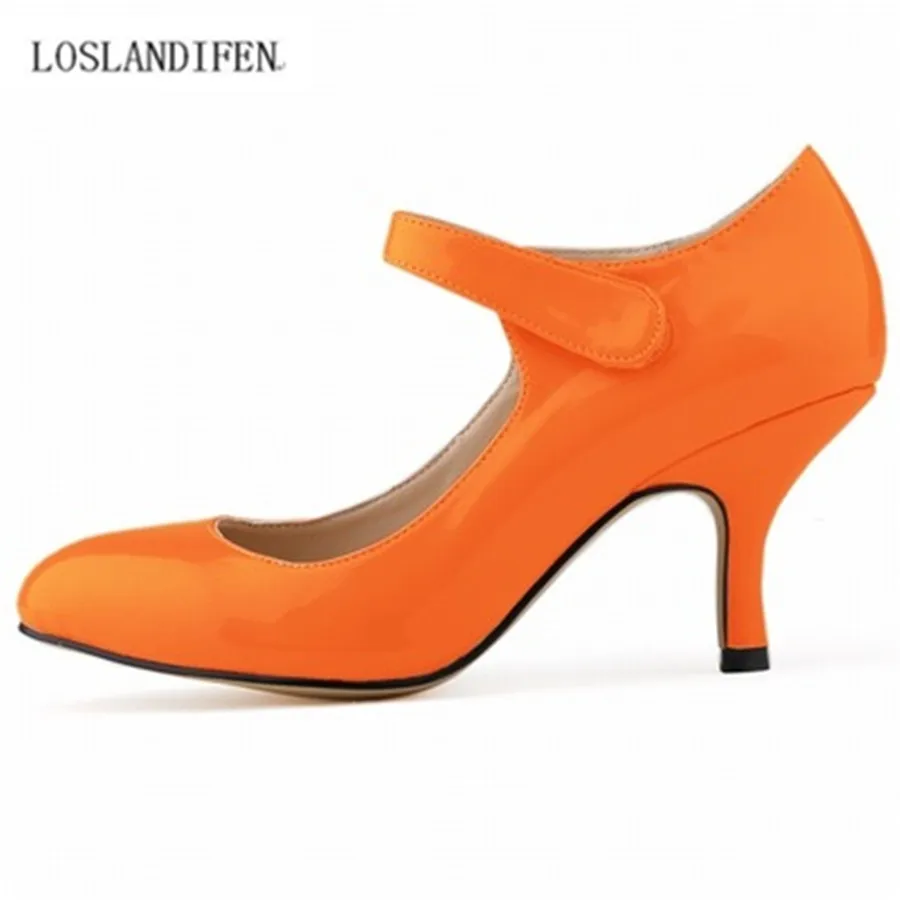 

6cm Spike Heel Women's Wedding shoe bright PU comfortable 14 colors OL Lady's Single shoes pumps EUR35-42 Free Shipping