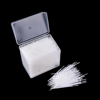 

1 Box 1100pcs 2 Way Interdental Brush Tooth Pick Plastic Dental Picks Oral Hygiene White 6.5cm