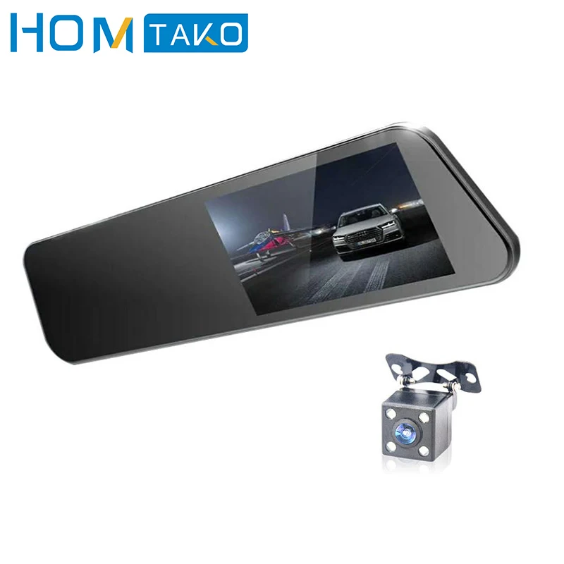 

Car DVR 5.0 Touch Screen 1080P Full HD Dual Lens RearView Dash Cam Vehicle Monitor Video Recorder Camera Auto Detector Camcorder