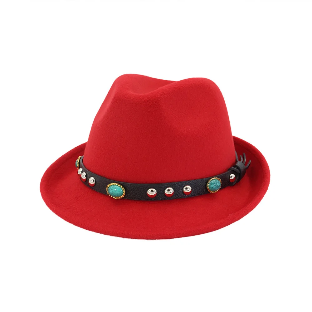Для мужчин полые западная ковбойская шляпа Roll-Up широкими полями пастушка Джаз Конный сомбреро Кепки с кисточкой Ковбой 6 видов цветов - Цвет: Красный