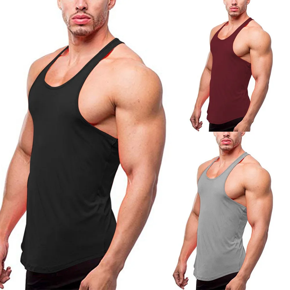 OA Men's Activewear Tank Top Gym Muscle Fit Sleeveless Sports vest