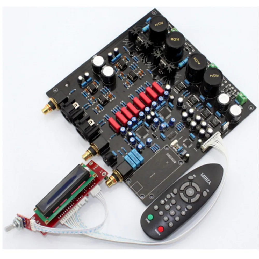 

AK4497EQ *2 + AK4118 soft control DAC decoder board with LCD display /Remote control ( Without AK4497 Chip and U8 Daughter card)