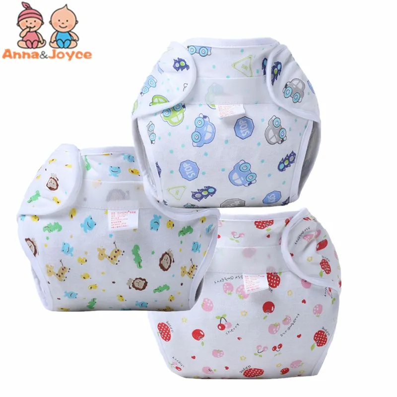 

10pc/lot Reusable Baby Nappy Cloth Diapers Soft Covers Washable Free Size Summer Version + Diapers