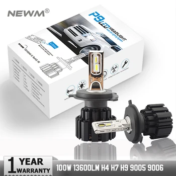 

2 pieces P9 Car Led Headlight Bulb 100W 13600lm headlamp 6000K 5202 9003 H4 H7 H8 H11 H15 9005 9006 9012 HIR2 PSX24W PSX26W