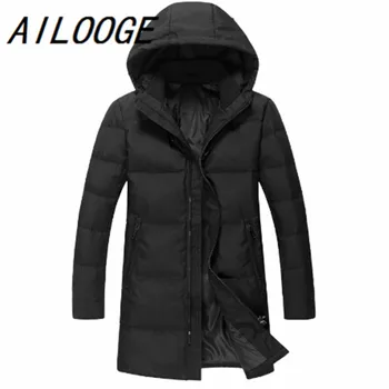 

New Brand Russia Winter Men Casual 90%White Duck Down Jacket Men's Down Jackets And Coats Warm Jackets Down Overcoat