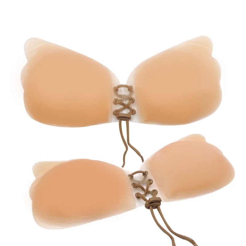 

1PCS Sexy Push Up Bra Front Closure Self-Adhesive Silicone Bra Invisible Strapless Women Bra For Wedding Party Cup A-C Brassiere