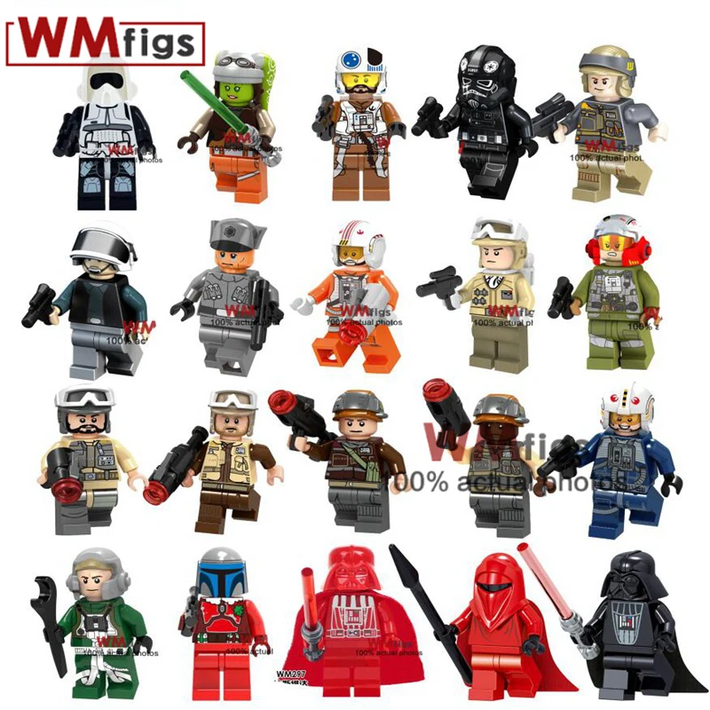 

Darth Vader Luke Skywalker Rebel Soldier Pilot Driver Royal Guard Building Block Toys for Children Kid Gift
