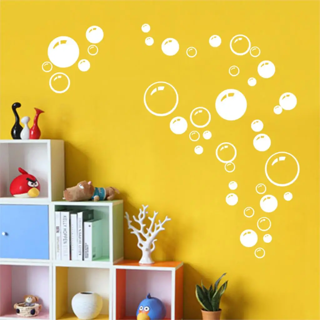 Горячая Распродажа Bubble Wall Art ванная комната окно душ плитка Украшение Наклейка Детские наклейки синий/оранжевый/белый