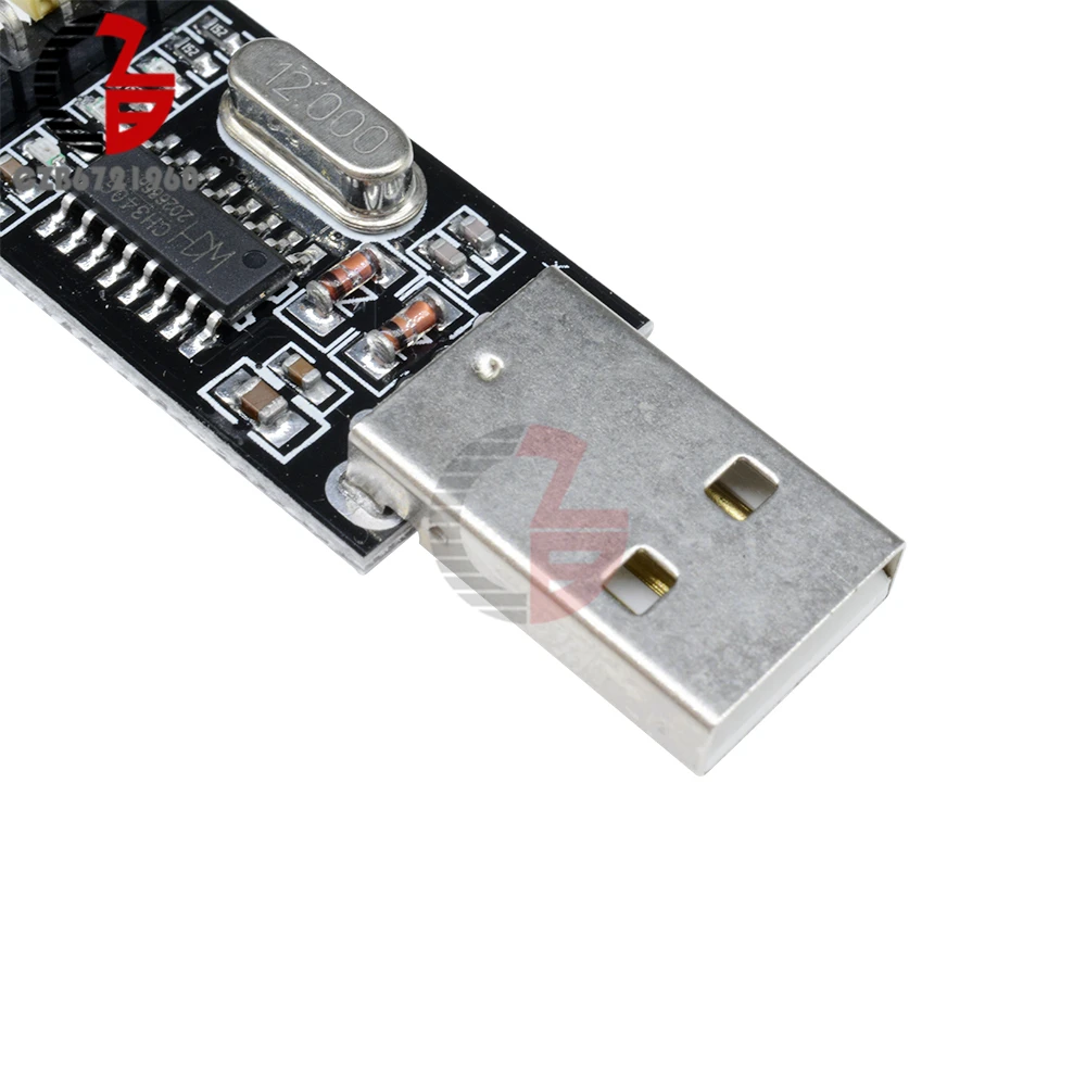 USB для ttl CH340 модуль преобразователя CH340G UART плата адаптера 3,3 V 5V Замена Pl2303 CP2102