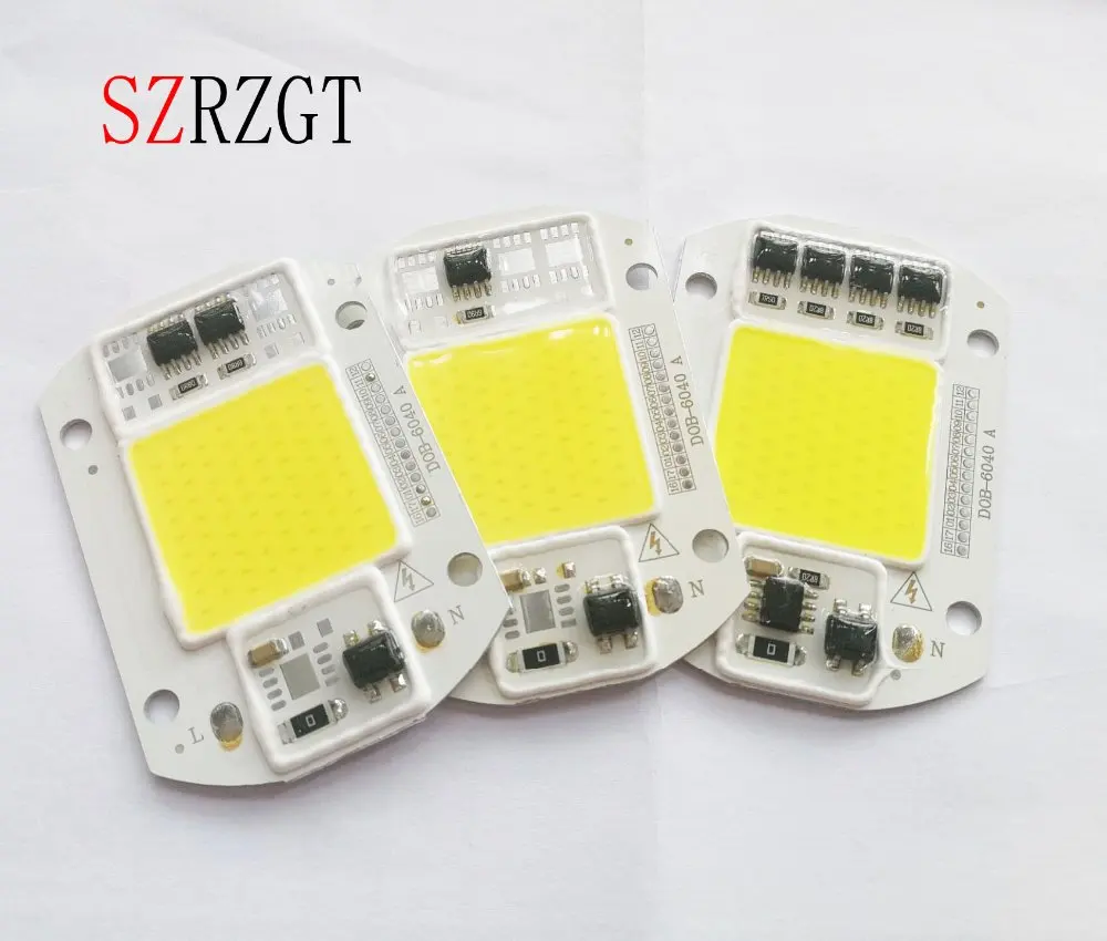 Чип COB для светодиодной лампы 20 Вт 30 50 220 В|led white chip|led 50w cobspotlight led |