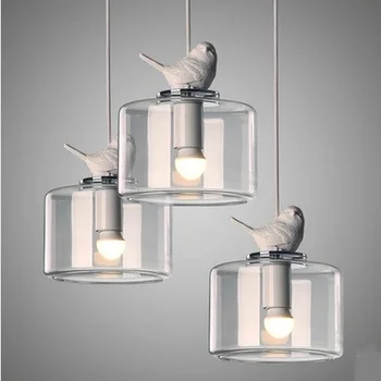 

Creative Bird Droplight Modern LED Pendant Light Fixtures For Dining Room Bar Hanging Lamp Indoor Lighting Lustres De Sala