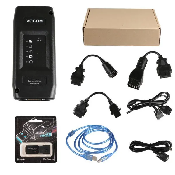 Новейший кабель Vocom для Volvo 88890300 Vocom для VCADS интерфейс PTT 2,03. 20 Диагностика для Volvo/Renault/UD/mack truck