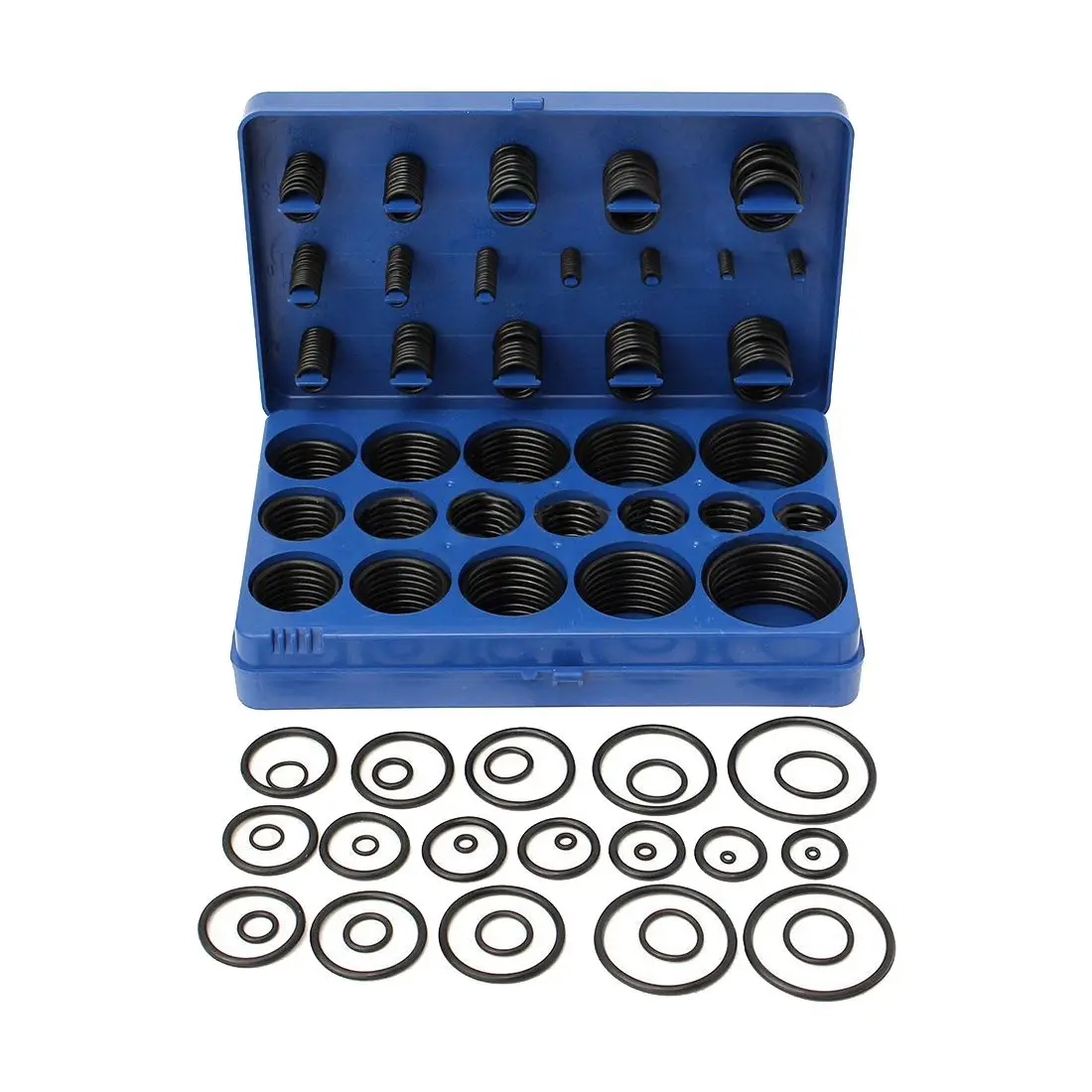 Standard Kit 419 Pieces O Ring Black Rubber Ring Gasket 32 Sizes With