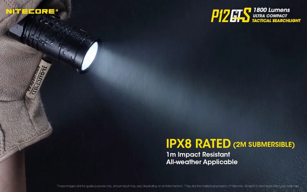NITECORE P12GTS ручной тактический фонарь Cree XHP35 HD светодиодный Макс 1800 люмен луч бросок 226 м уличный фонарь для силовых органов