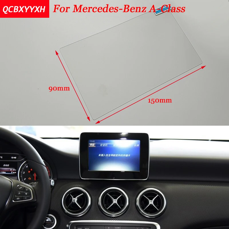 Best Car Sticker 7 Inch GPS Navigation Screen Steel Protective Film For Mercedes Benz A Class Control of LCD Screen Car Styling