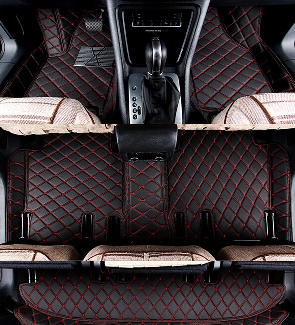 Высокое качество! Специальные автомобильные коврики для Mitsubishi Delica D5 7 мест-2007 водонепроницаемые ковры для Delica 2013