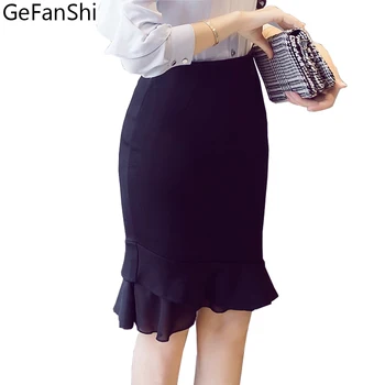 

High Waist Autumn New Chiffon Patchwrok Stretch Fashion Women's Pencil Skirts Bodycon Sexy Bodycon Skirt With Zipper S-5XL