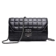 Embrayage Sac Marque De Luxe Noir Embrayages Femmes de Soirée D’embrayage Sacs En Cuir Sacs À Main Femme Épaule Chaîne Sacs Messenger DF492