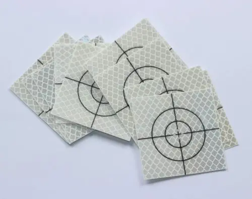 100pcs reflector sheet 50 x 50 mm reflective tape target total reflective tape sheet